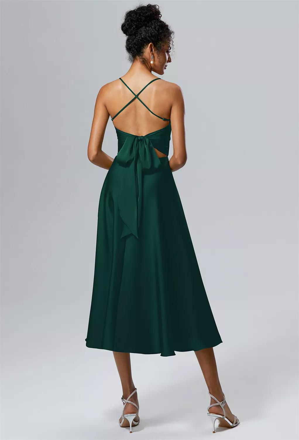 AW Vina Hunter Green  Beach Wedding Guest Dresses